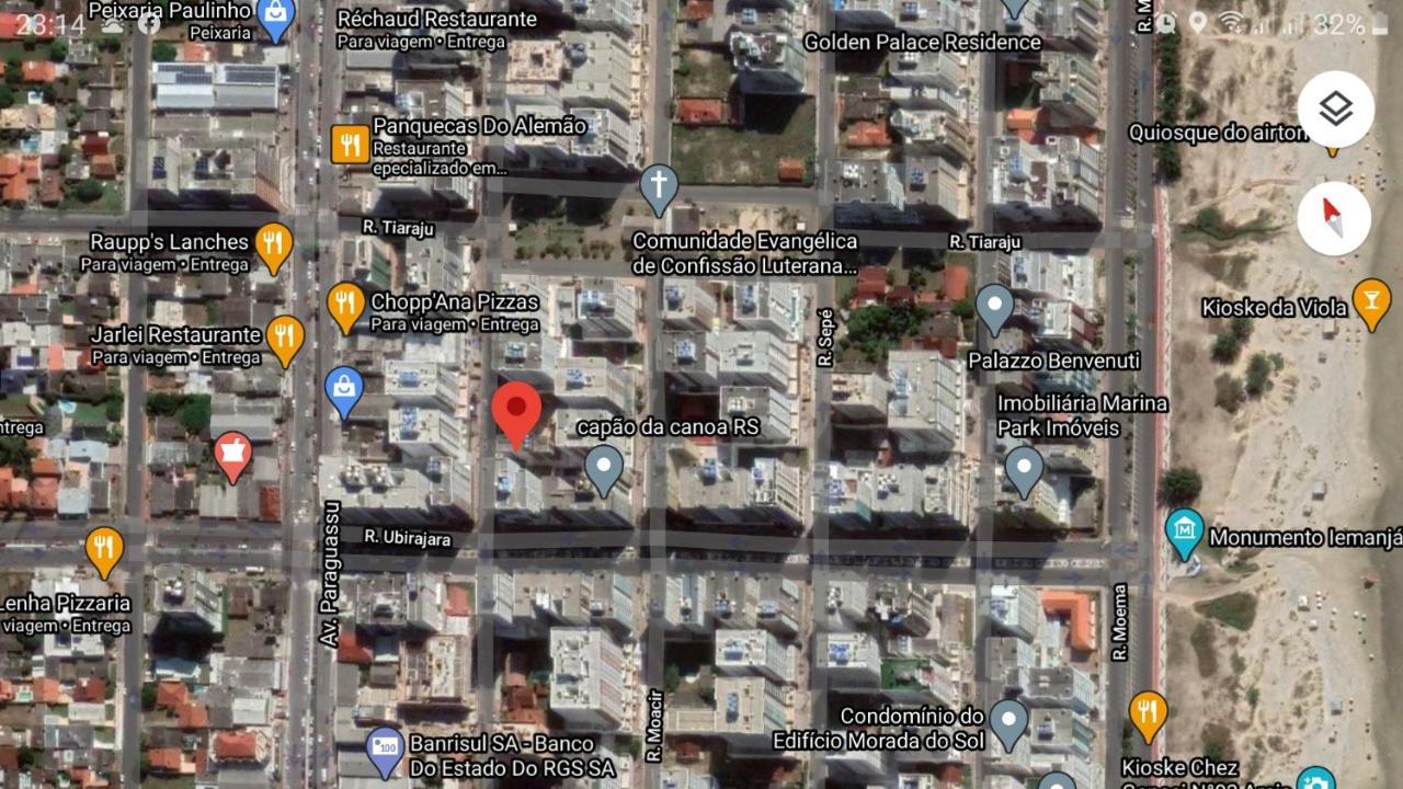 Apto 2 dom e 3 quadras do mar edifício Silviane Gomes 7 andar Capão da Canoa Exterior foto